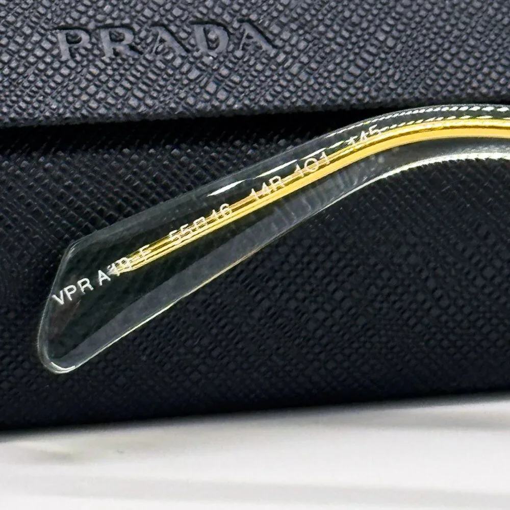 NEW PRADA EYEGLASSES PRA19VF 14R1O1, PR A19VF 14R1O1 TRANSPARENT MINT WOMEN